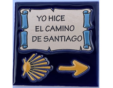 Carreaux de céramique Yo Hice le chemin de Santiago 11x11