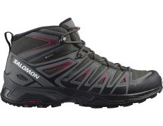 Bottes Salomon X Ultra Pioneer Mid GTX Gris/Grenat