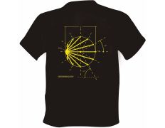 T-shirt Boceto Logo Chemin de Santiago Noir