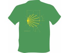 T-shirt Boceto Logo Chemin de Santiago Verde
