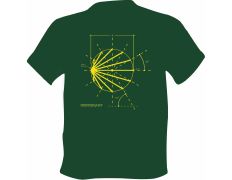 T-shirt Boceto Logo Chemin de Santiago Verde Botella