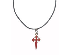 Colgante cruz de Santiago Rouge