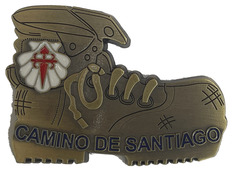 Plaque magnétique Boot Camino de Santiago