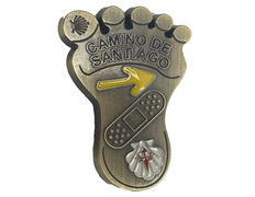 Aimant de plaque de pied Camino de Santiago