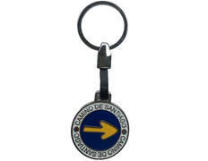 Porte-clés Flèche métallique de chemin rond