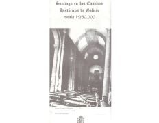 Carte Santiago dans les voies historiques de Galice 1:250,000
