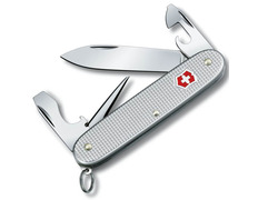 Navaja Victorinox Pioneer Alox Argent 8 Utilisations