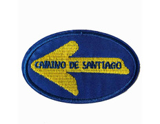 Broderie Parche Flecha Camino de Santiago ovaleado