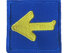 Broderie Parche Petit fond bleu Fuite