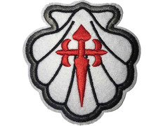 Broderie Parche White Vieira avec Cruz de Santiago 7,5x7,5
