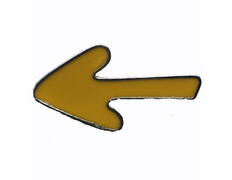 Pin Flèche Chemin de Santiago Métal Jaune