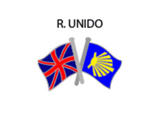 Pin Metal Flag Royaume-Uni Voie Santiago