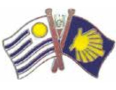 Pin Metal Drapeau Uruguay Chemin de Santiago