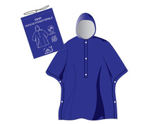 Poncho Elementerre Pika Bleu