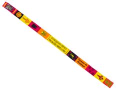 Bracelet en tissu Worth It 101 multicolore