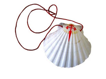 100 coquilles Saint-Jacques - Coquilles pèlerines avec croix