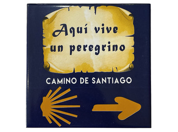 Carrelage Ici vit un pèlerin 10x10