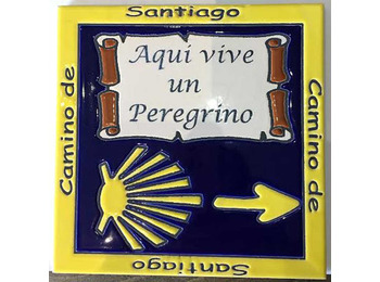 Carreaux en céramique Ici vit un Pèlerin Arrow et Star 20x20