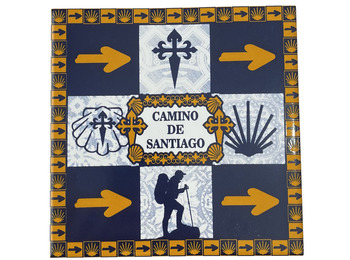 Carrelage multi-symboles Camino de Santiago 10x10