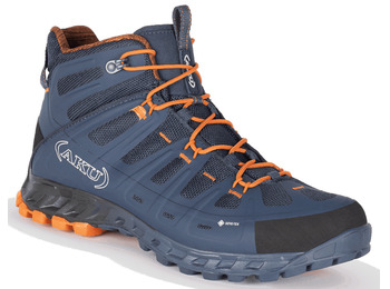 Bota Aku Selvatica Mid Goretex Bleu/Naranja