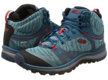 Keen Terradora Mid WTPF Bottes W Turquoise/Rojo