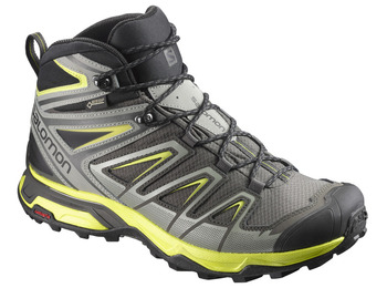 Salomon X Ultra 3 Botte Mid GTX Gris/Negro/Amarillo