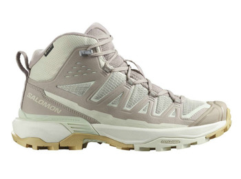 Chaussures Salomon X Ultra Edge Mid GTX W beige/vert
