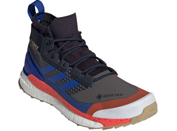 Bottes Adidas Terrex Free Hiker GTX Bleu / Rouge