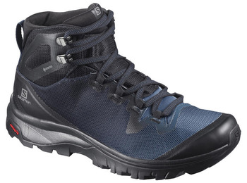 Bottes de Salomon Vers le milieu GTX W Bleu/Négro
