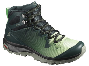 Bottes de Salomon Go Mid GTX W Turquoise/Verde