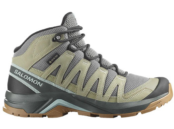 Chaussures Salomon X-Adventure Recon GTX W Mid Vert/Gris