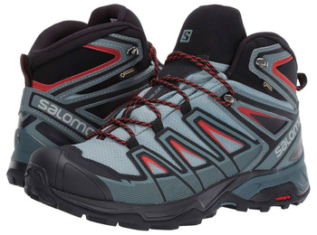 Salomon X Ultra 3 Mid GTX Gris/Négro/Rojo bottes