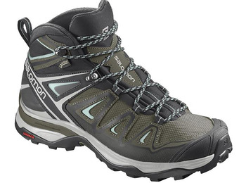 Salomon X Ultra 3 Bottes Mid GTX W Kaki