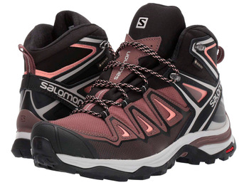 Salomon X Ultra 3 Bottes Mid GTX W Marrón/Rosa