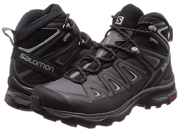 Salomon X Ultra 3 Bottes Mid GTX W Noir/Gris