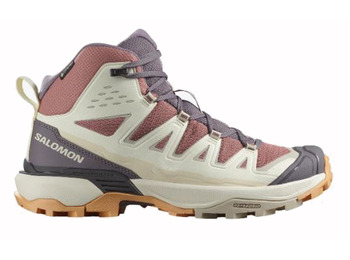 Chaussures Salomon X Ultra 360 Edge Mid GTX W Beige/Marron/Violet
