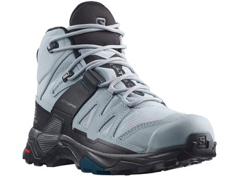 Salomon X Bottes Ultra 4 Mid Wide GTX W Gris/Azul