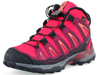 Salomon X Bottes Ultra Mid GTX J Fucsia/Rosa