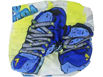 Braga cou Zapatillas Chemin de Santiago