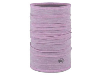 Cache-cou léger en laine mérinos Buff, couleur unie, motif pensée