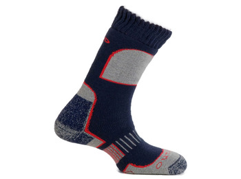 Calcetín Mund Aconcagua Marine Blue-Gris