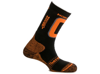 Calcetín Mund Patinage nordique/Hockey Orange noir