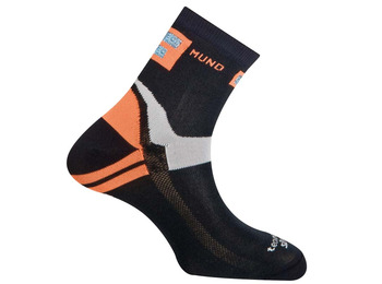 Calcetín Mund Courant/Cycling Naranja-Negro-Gris