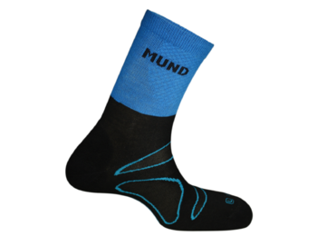 Chaussette technique Mund Plogging noire/bleue