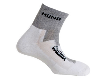 Calcetines Mund blanc/gris