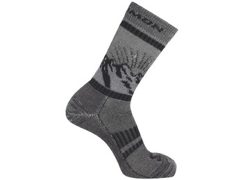 Chaussettes Salomon Retro Wool Crew Gris