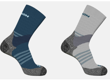 Chaussettes Salomon X Ultra Access Crew (2 paires) Gris/Vert