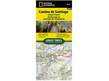 Camino de Santiago: 4 Ponferrada à Saint-Jacques-de-Compostelle 1:50 000