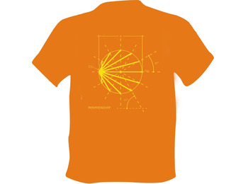 T-shirt Boceto Logo Chemin de Santiago Naranja