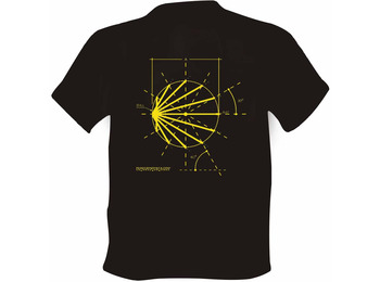 T-shirt Boceto Logo Chemin de Santiago Noir